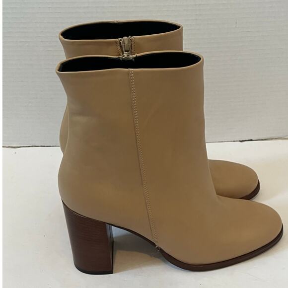 NWOT Women's Anthropologie  Heeled Tan Winter Fall Spring Boot Size 40 US 8.5 - Picture 2 of 10